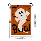 Halloween Garden Decor Flag Cartoon Pumpkin Ghost Skull Pattern Decorative Flag For Indoor Outdoor 2025 Halloween Party Decors Lootquake LLC