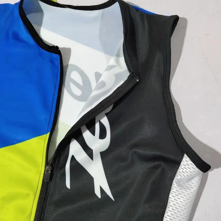 Zootekoi Triathlon Men's Breathable Sleeveless Jacket THRIXINE
