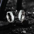 New Enamel Luminous Adjustable Finger Ring Vintage Luxury Love Couples Rings Glow In Dark Y2K Jewelry Valentine's Day Gifts