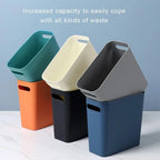 Slim Large Trash Can Wastebasket Garbage Container High-Capacity for Bedroom Kitchen Office Storage Bin Orange Lootquake LLC