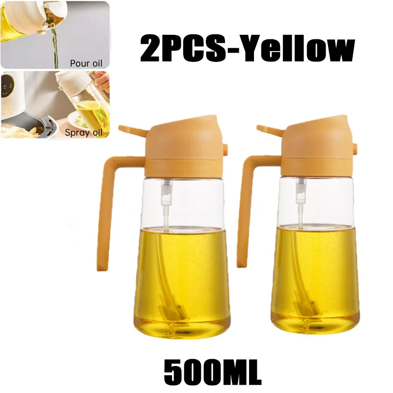 200/300/500ml Oil Spray Bottle BBQ Cooking Olive Oil Sprayer Plastic Baking Oil
