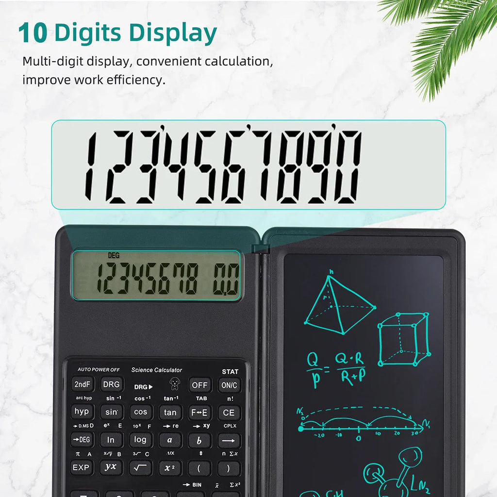 Portable Foldable  Calculator Small Scientific Calculating Machine 10 Digits Pocket Size Calculators Office Supplies Lootquake LLC