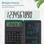 Portable Foldable  Calculator Small Scientific Calculating Machine 10 Digits Pocket Size Calculators Office Supplies Lootquake LLC