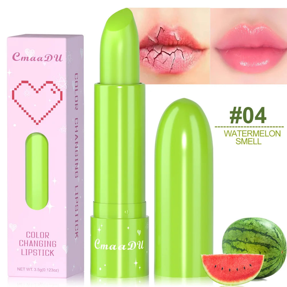 Fruit Color Changing lipstick Fruit Taste Moisturizing Lip Skin Without Drying out Temperature Changing lipstick Lootquake LLC