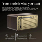 Nostalgic Bluetooth Speaker Bluetooth Sound Retro Classic Speaker Retro Radio Wireless Bluetooth 5.0 Wooden Portable Subwoofer Lootquake LLC