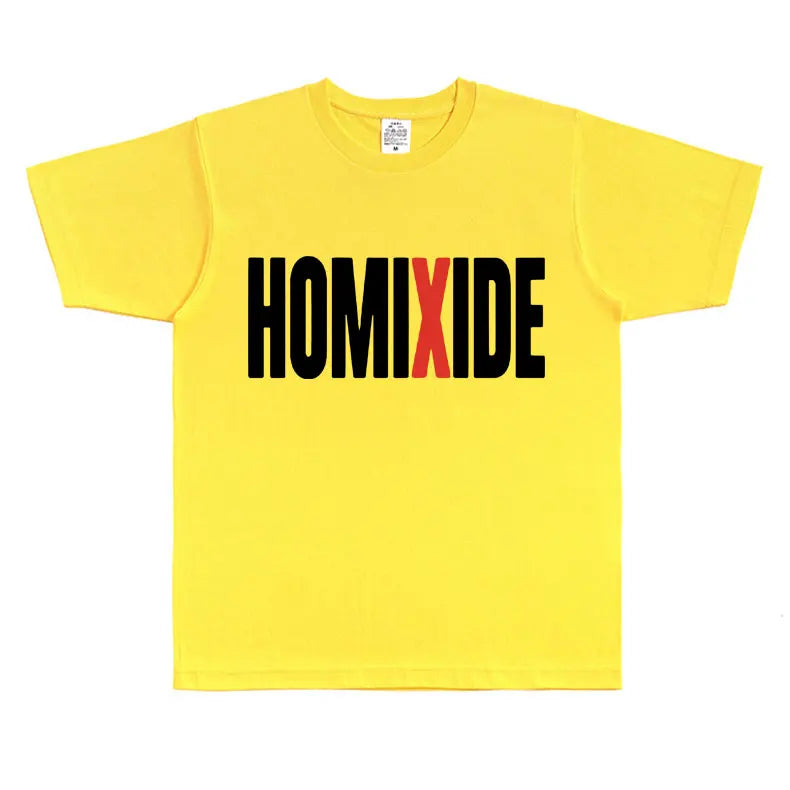 Rapper Homixide Gang Graphic T-shirt Playboi Carti Opium Merch Tshirt Men Women Hip Hop Oversized T Shirts Male Cotton Tops Tees Lootquake LLC