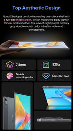 N-one NPad X1 MTK G99 8-Cores Tablet 10.95'' Android 13 Fast Charging 8600mAh MAX 16GB 128GB 2000*1200 FHD 4G LTE Support L1 Lootquake LLC