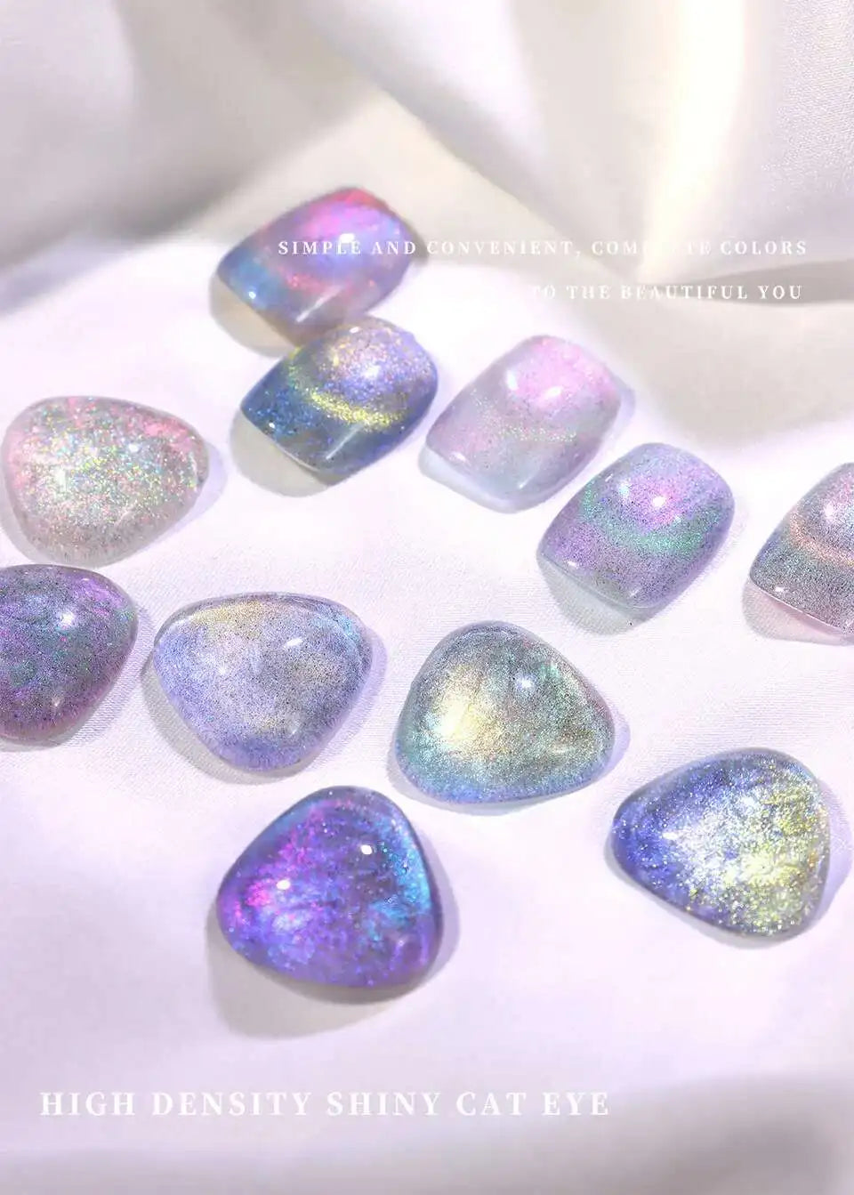High End Glitter Cat Eye Gel Nail Polish Set Semi-Permanent Hybrid Magnet Gel UV LED Cat's Eye Nail Varnishes For Nail Art 15ml Lootquake LLC