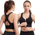 Women's sports bra front zipper design THRIXINE