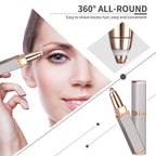 Women's Electric Eyebrow Trimmer Rechargeable Hair Removal Shaving Lip Bikini Lady Shaver Remover Body Facial Nose Epilator Pi-Mart