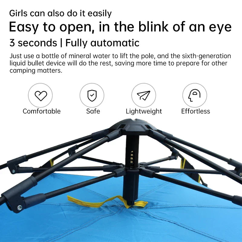 QuickSet Oasis: Auto Tent for 2-4, Rain & Sun Ready! THRIXINE