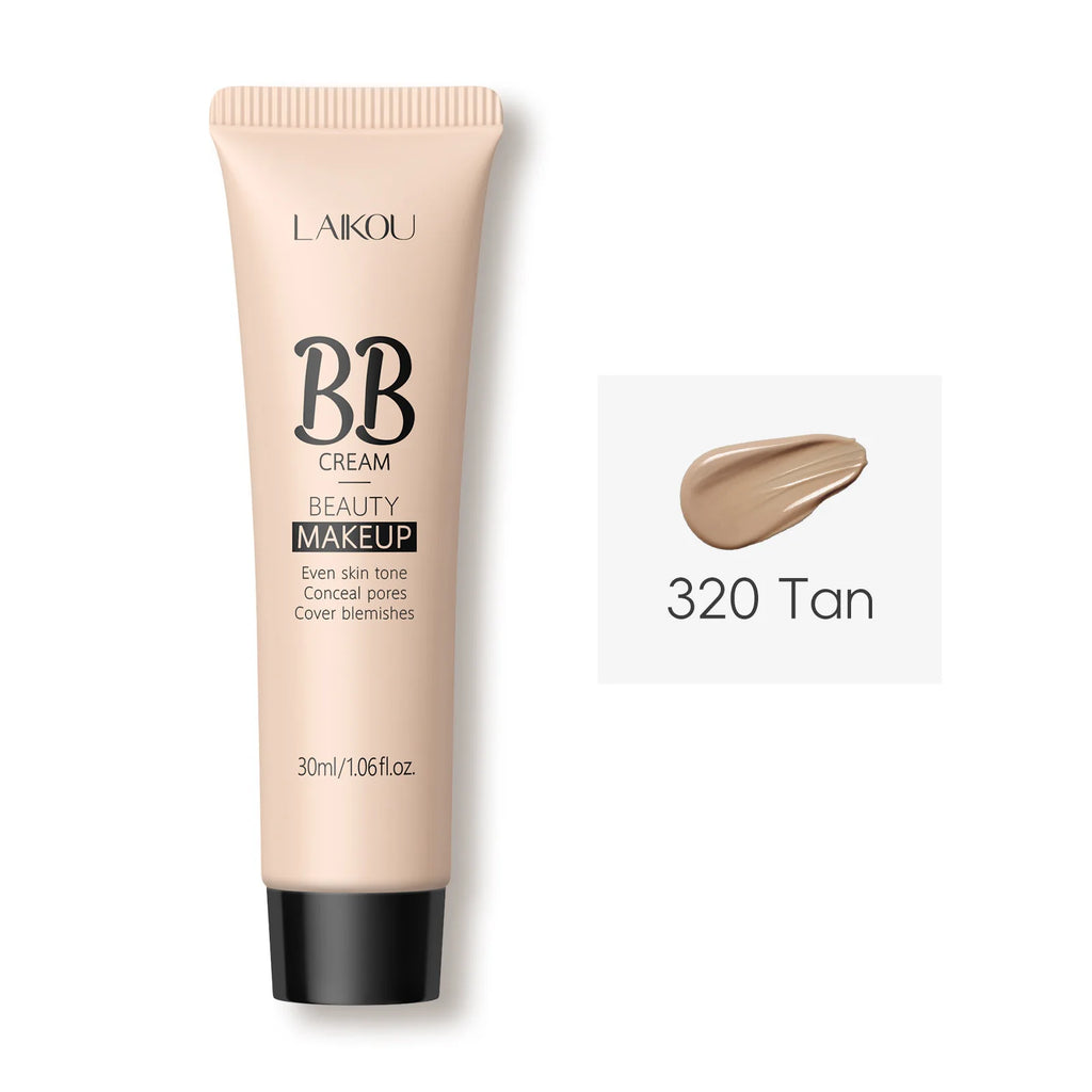 Natural Finish Foundation Cream 30ml Lightweight BB Cover Dark Circles Pores Oil Free Long Lasting Makeup Base Lootquake LLC