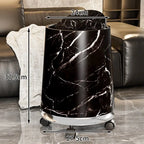 Large Capacity Trash Can Luxury Removable Litter Bins Living Room Rotating Wastebasket Food Recycle Dustbin Cleaning Supplies Lootquake LLC