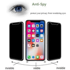 3PCS Anti-spy Protective Tempered Glass for IPhone 11 12 13 14 Pro Max 12 Mini X XS XR 6 6S 7 8 Plus Privacy Screen Protectors Anti-Spy HD Tempered Glass Shatterproof Shockproof Screen Protector Stevvex