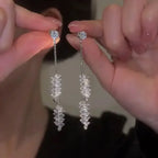 Elegant Crystal Drop Earrings for Bridal - Fashion Dangle Jewelry | Femstylo