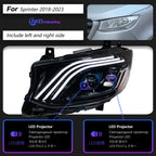 AKD Car Lights for Benz Sprinter Headlight Projector Lens Maybach Style Head Lamp DRL Automotive Accessories Lootquake LLC