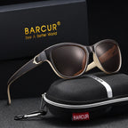 BARCUR Polarized Men’s Fashion Sunglasses – Elliptical Gradient TAC Lens with UV400 Protection – Lightweight Stainless Steel Frame Stylish Summer Eyewear for Travel Driving & Outdoor Gift Occasions Stevvex