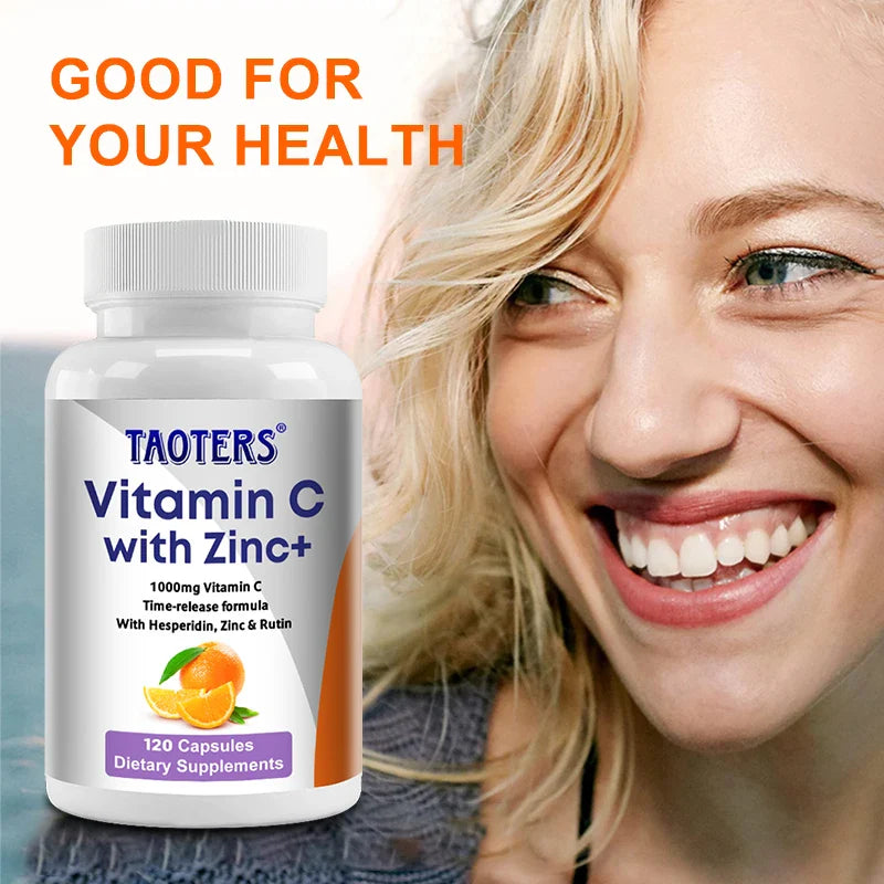 Vitamin C + Zinc Capsules - Joint Support, Immune Support, Antioxidant,Dietary Supplements Lootquake LLC