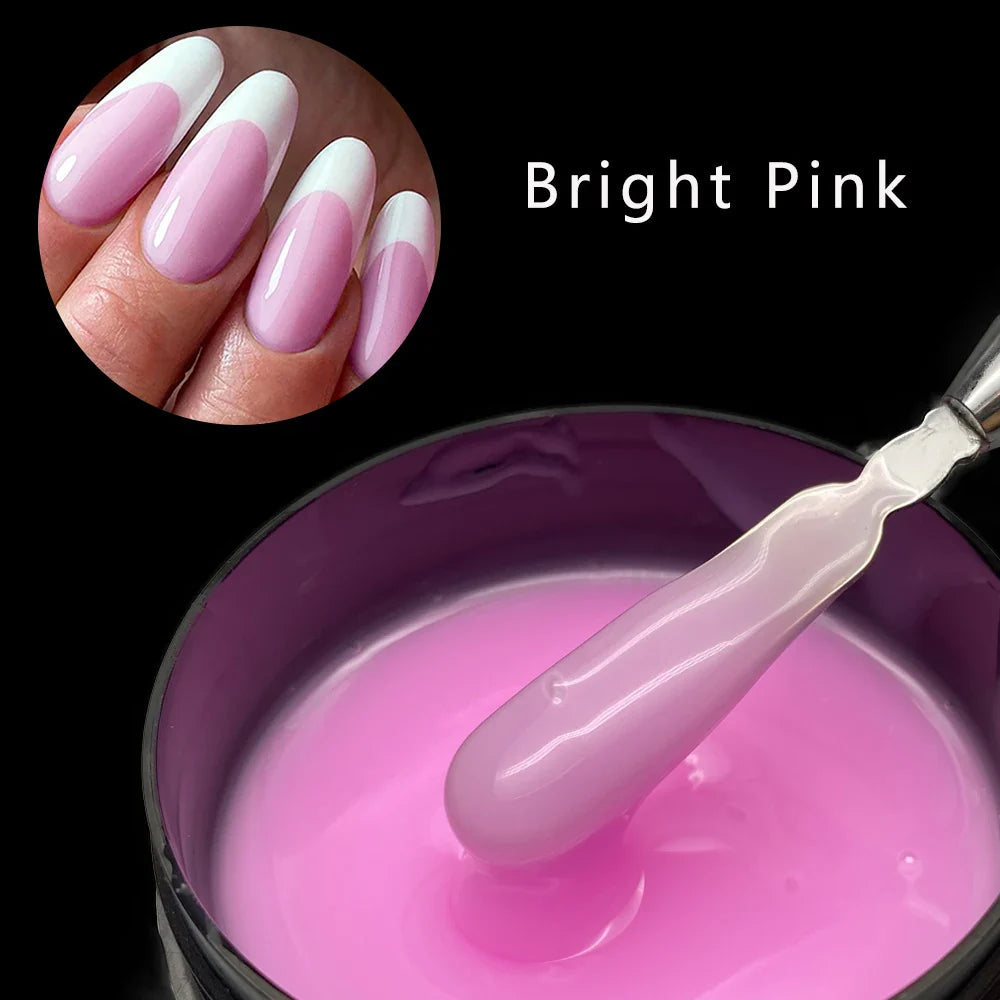 Jillnails 100g Glitter Shimmer Milky Hard Gel Builder Nail for Nails ExtensionsRoyal Blue Pink  UV LED Camouflage  Selfleveling Lootquake LLC