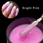 Jillnails 100g Glitter Shimmer Milky Hard Gel Builder Nail for Nails ExtensionsRoyal Blue Pink  UV LED Camouflage  Selfleveling Lootquake LLC
