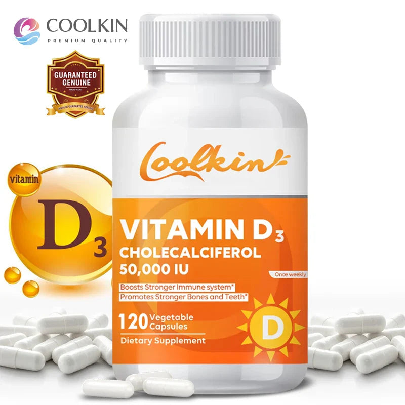 Vitamin D3 50000 IU - Immune Support, Promotes Muscle Health, Bones and Nervous System Health Lootquake LLC
