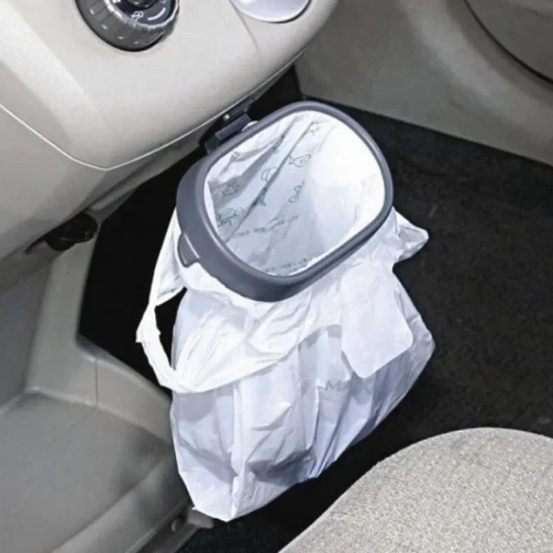 Portable Mini Car Trash Bin Hanging Storage Box Eco-friendly Universal Cars Garbage Dustproof Storages Bins Auto Accessories