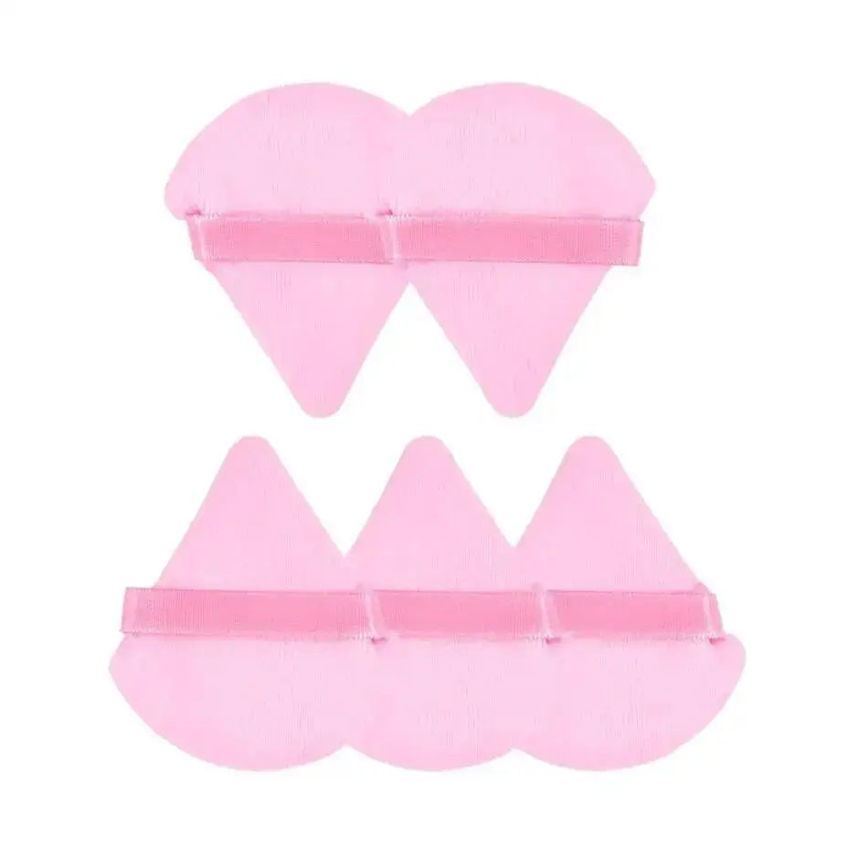 3/5/6 Pcs Triangle Powder Puff For Loose Powder Liquid Cosmetic Soft Plush Powder Puff Makeup Foundation Puff Makeup Tool Lootquake LLC