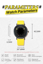 Shengke Women Creative Wristwatch Ladies Watches Yellow Leather Band Best Gifts Wristwatches Clock Montres Femme Reloj Mujer
