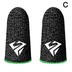 2pcs Fingertip Sleeve Esports Gloves For PUBG Gamer Sweatproof Anti-slip Touch Screen Hand Grip Finger Cot Gaming Finger Cover