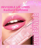 QIBEST Lip Oil Magic Warm Color Changing Lipstick Balm Lip Glaze Transparent Moisturizing Lipgloss Shiny Glitter Lips Cosmetics
