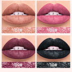 QIBEST Waterproof Diamond Shimmer Glitter Lipgloss Matte Liquid Lipstick Shiny Pearl Lip Glaze Long Lasting LipTint Women Makeup Lootquake LLC