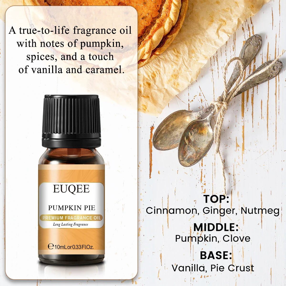 EUQEE 10ML Coconut Vanilla Bubble Gum Fragrance Oil For Making Candle, DIY Soap Coffee Cake Cedarwood Premium Aroma Oils Lootquake LLC