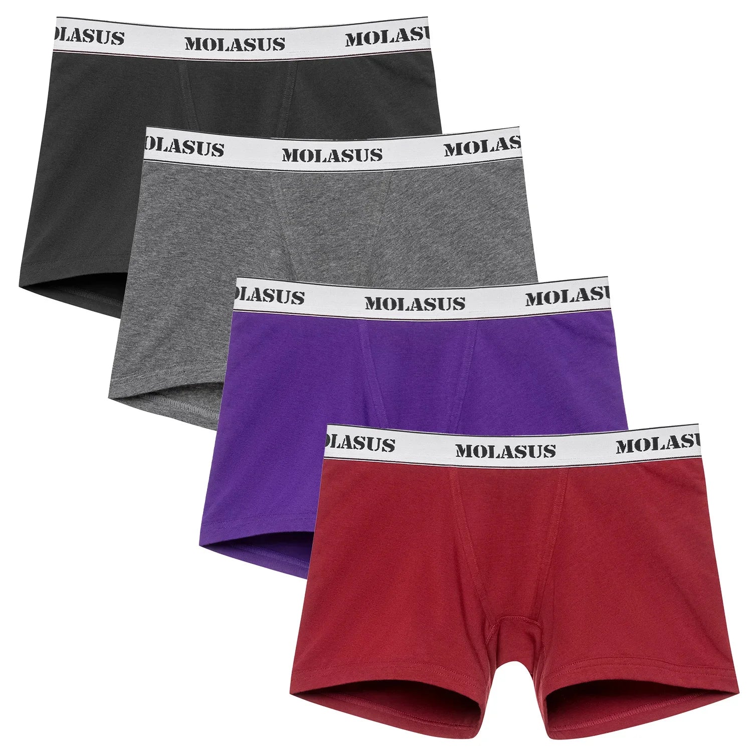 POKARLA 4PCS Women’s Cotton Boxer Underwear Ladies Soft Safety Panties Female Breathable Inseam Briefs Set Boy Shorts Plus Size Lootquake LLC