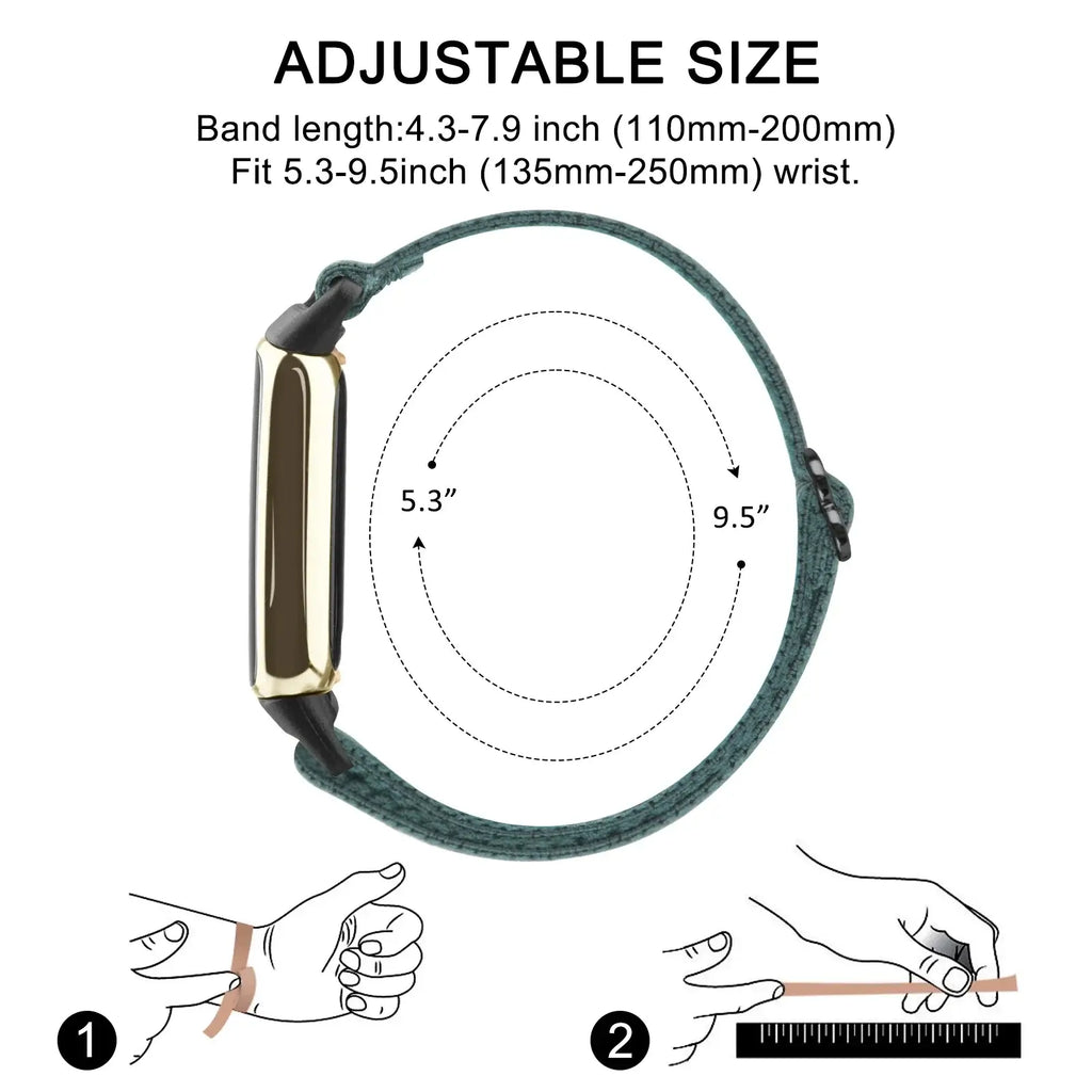 Fitbit Luxe Nylon Band - Durable, Soft, Breathable Design - SJB-DIAMOND ELITES