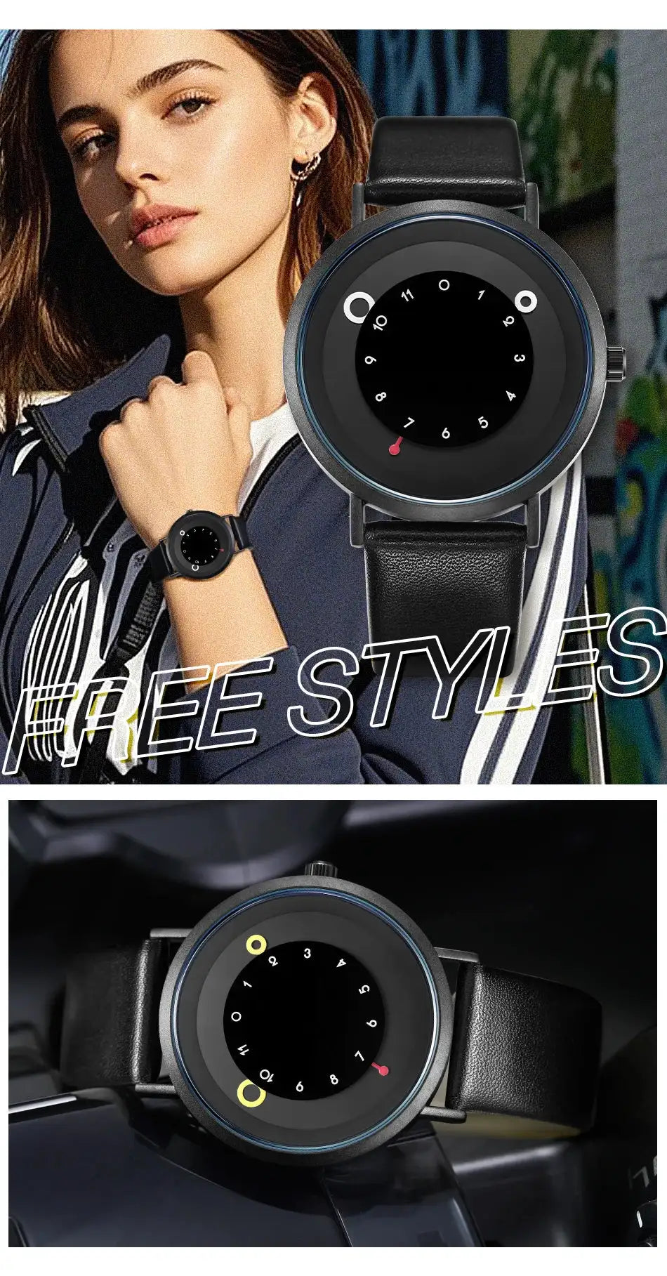 Shengke Women Creative Wristwatch Ladies Watches Yellow Leather Band Best Gifts Wristwatches Clock Montres Femme Reloj Mujer