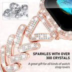 Apple Watch Stainless Steel Band - Sparkly Crystal Design