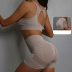Yoga Women's Fitness Suit Shorts Workout Set THRIXINE