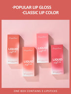3 PCS Liquid Lipsticks Set Long Lasting Make Up For Women Korean Beauty Cosmetics Matte Lipsticks Waterproof Long lasting Lootquake LLC