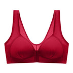 WTEMPO Plus Size Thin Non-steel Ring Front Buckle Cotton Bra Gathered Comfortable Underwear Soft Collection lingerie