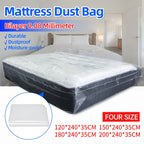 150/200x240x35cm Mattress Protector Packaging Bag Moisture-proof Dust Cover Thickness 0.08mm PE Transparent Moving Home Storage Lootquake LLC