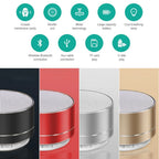 A10 Portable Bluetooth Speaker Music Stereo Surround Mini USB Outdoor Subwoofer Speaker Audio Player Speaker Mic Support SD Card Lootquake LLC