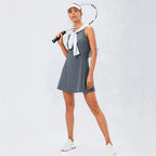 Women's Tennis Dress With Separate Shorts Sleeveless
