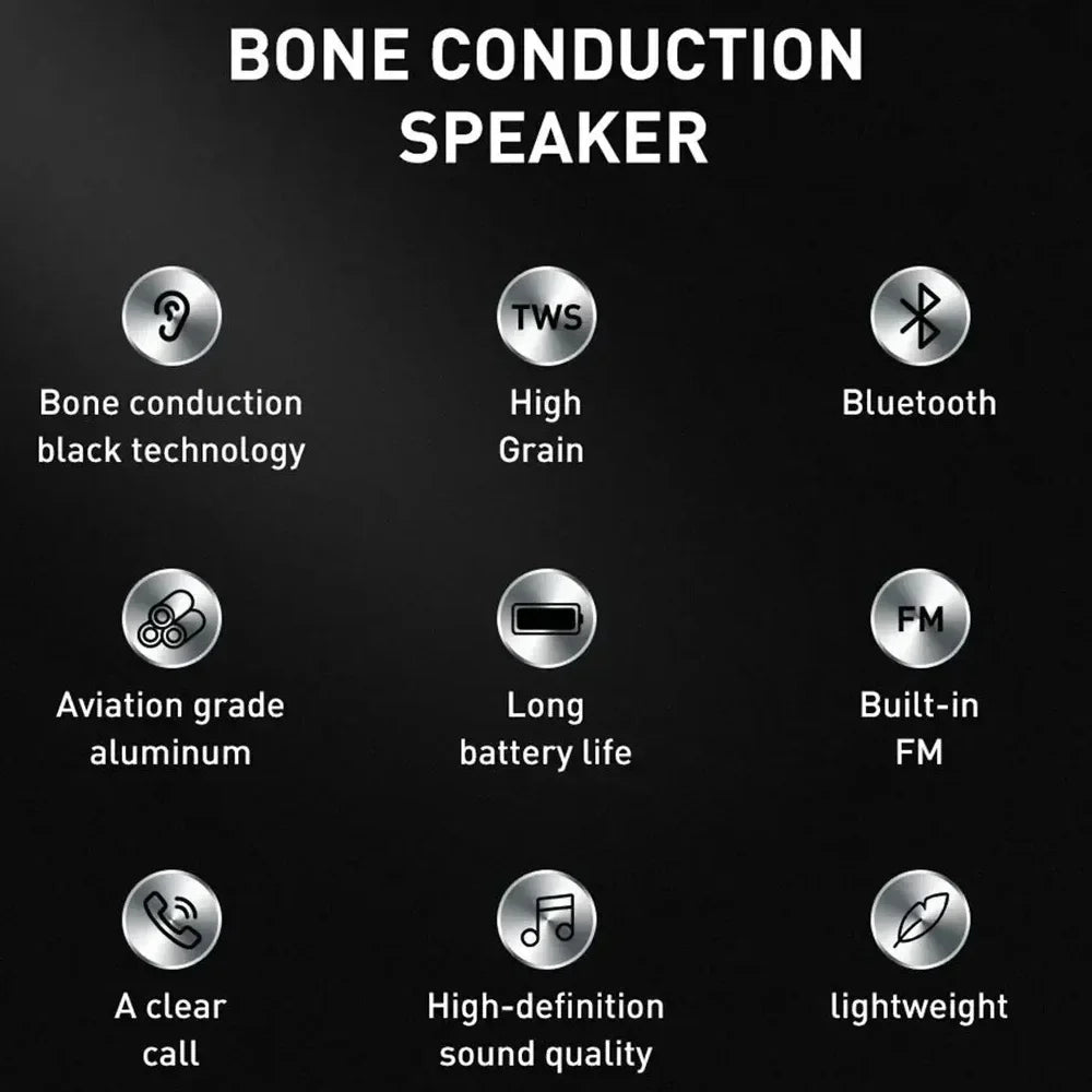 2025 New Bone Conduction Speaker Bluetooth-Compatible TWS Wireless Stereo Sound Hummingbird Speaker With FM Radio Dropshipping Lootquake LLC
