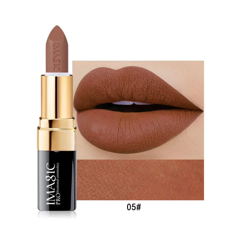 IMAGIC Lipstick Moisturizer Lips Smooth Lip Stick Long Lasting Charming Lip Lipstick Cosmetic Beauty Makeup 12 Colors Lootquake LLC