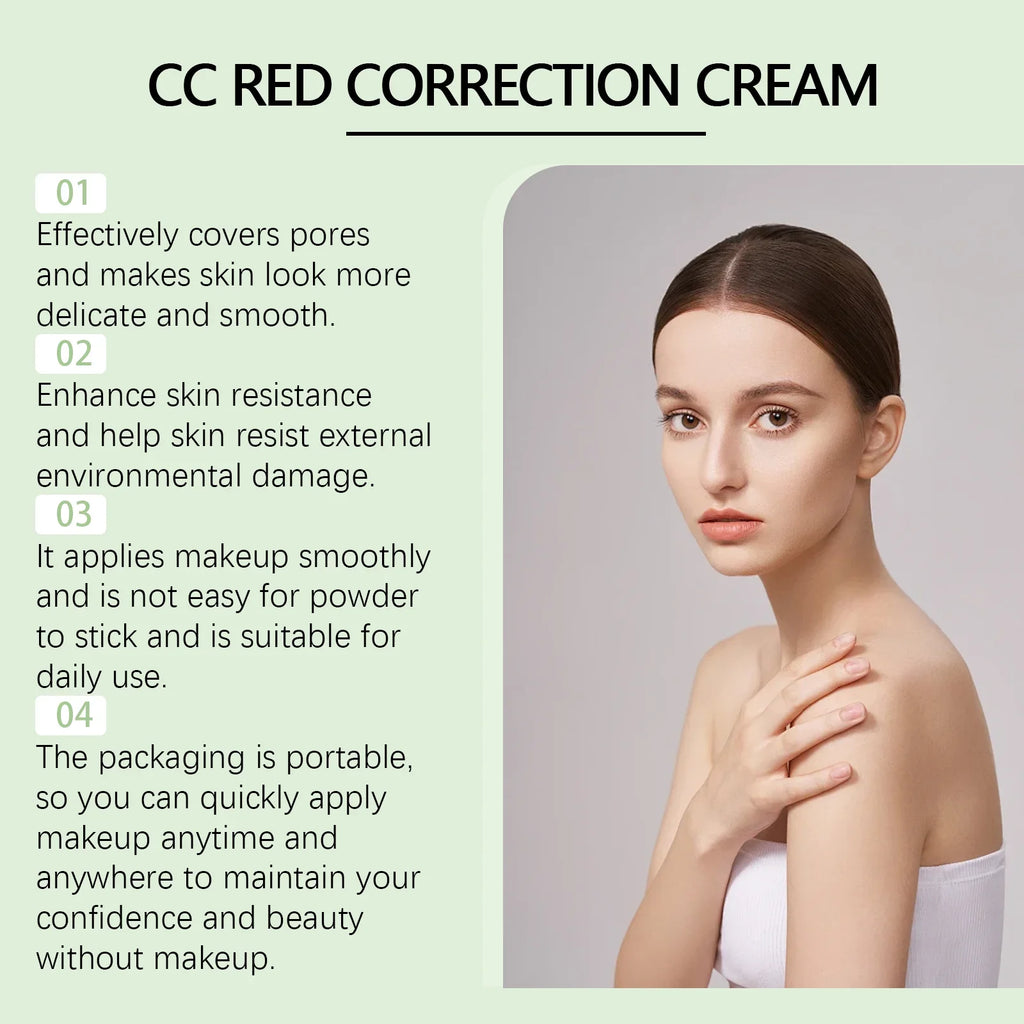 EelHope Centella Asiatica CC Cream - Moisturizing, Concealing Foundation for Nude Makeup, Brightening Complexion & Hydrating