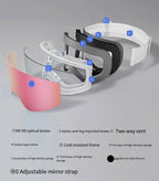 Ski Snowboard Goggles Women Men Skiing Eyewear Mask UV 400 Snow Double Anti-Fog Cylindrical - SJB-DIAMOND ELITES