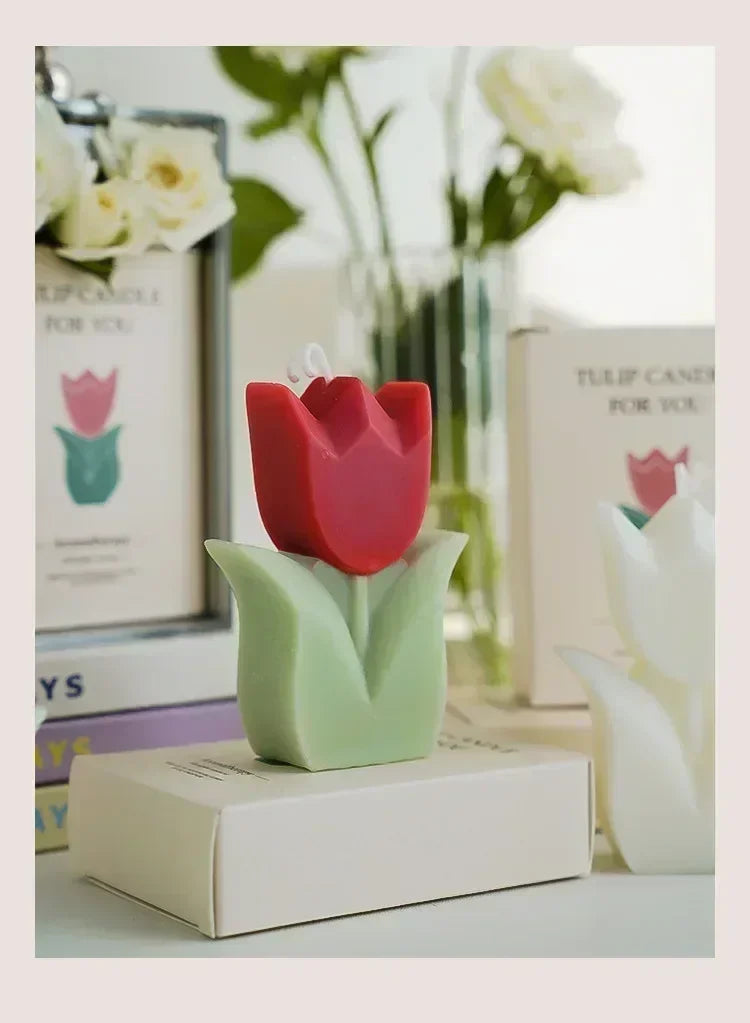 Exquisite Tulip-Fragrance Candles: Ideal Wedding Keepsakes, Luxurious Home Ambiance & Heartfelt Birthday Presents for Women