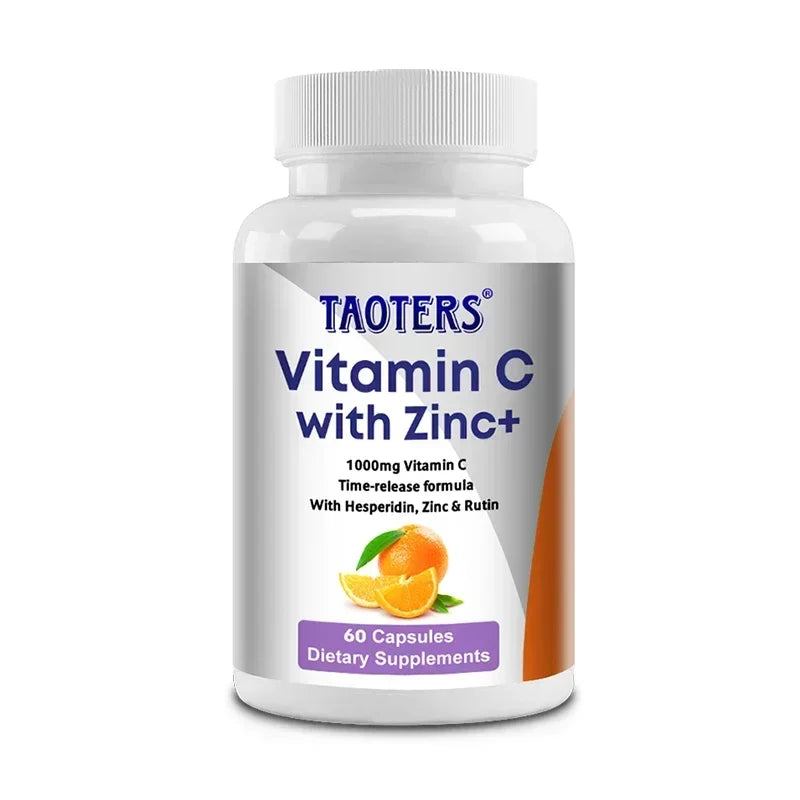 Vitamin C + Zinc Capsules - Joint Support, Immune Support, Antioxidant,Dietary Supplements Lootquake LLC