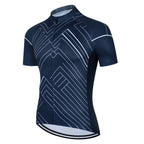 Mens Cycling Jersey Classic Black Cycling Racing Tops Short Sleeve THRIXINE
