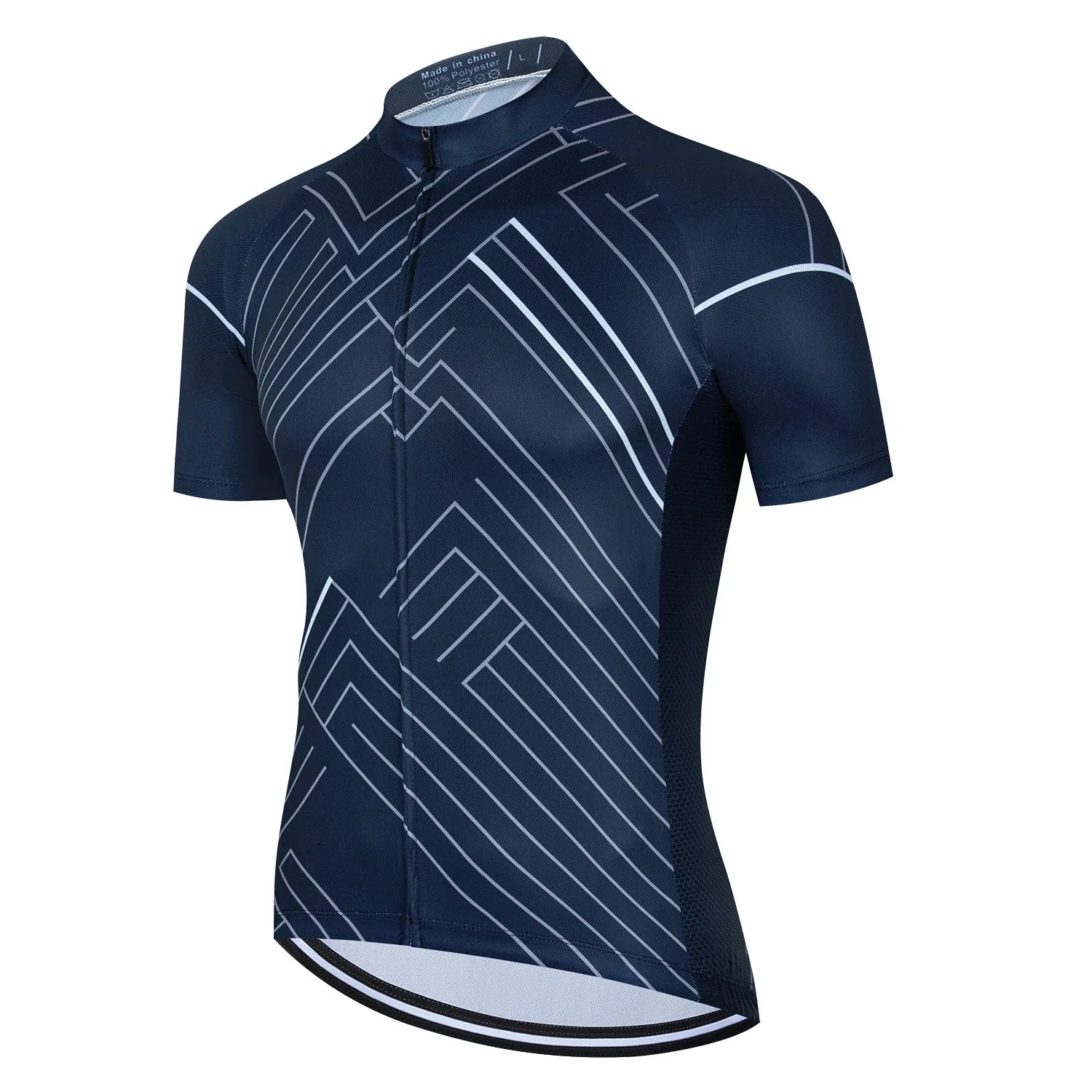 Mens Cycling Jersey Classic Black Cycling Racing Tops Short Sleeve THRIXINE